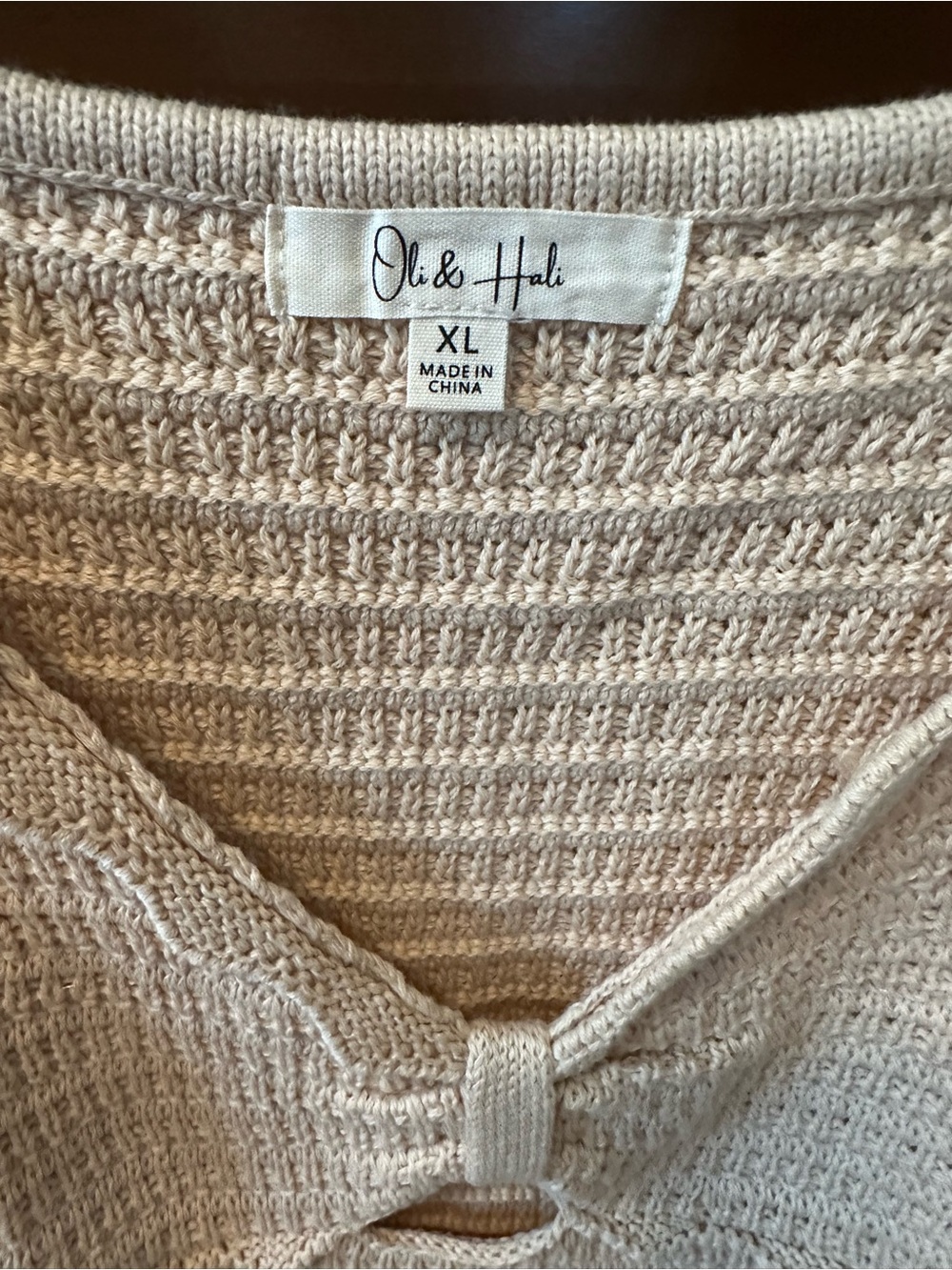 NWOT OLI & HALI CROCHET CREAM TOP - Picture 3 of 6